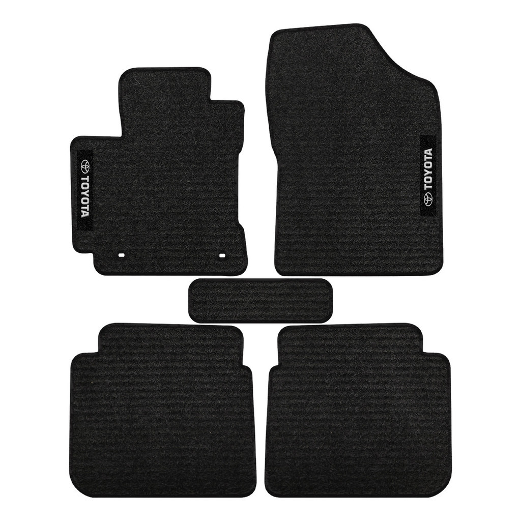 Kit de tapetes 5 peças específico Corolla 2009 10 11 12 13 2014 Carpete Res-Preto