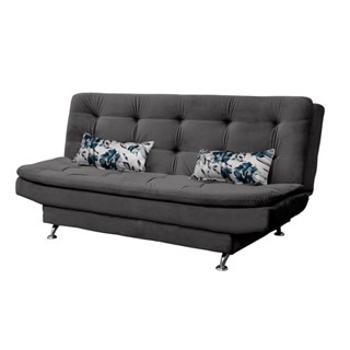 Sofá Cama Matrix Infinity Veludo Chumbo 182cm Conforto Moderno Design Durável em Oferta na Shopee