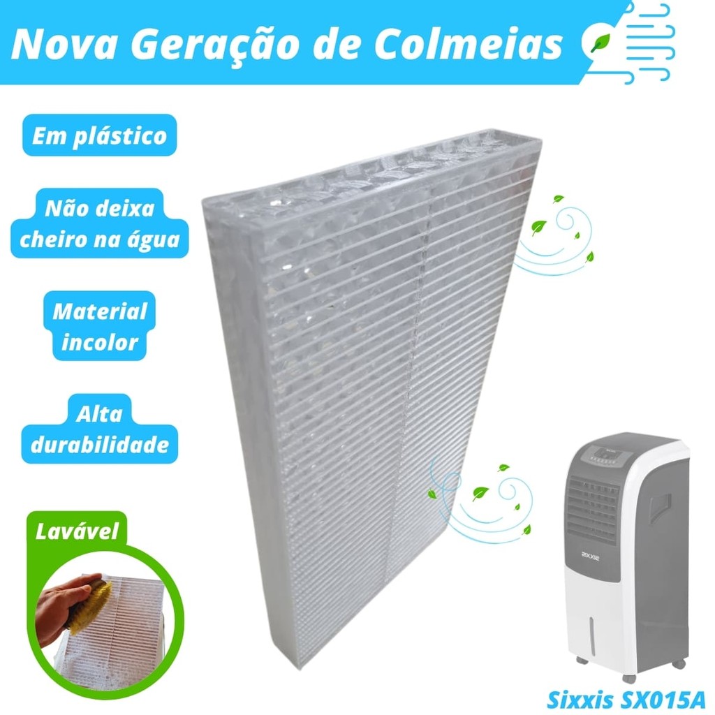 Colmeia Plástica Lavável para Climatizador - Sixxis SX015A