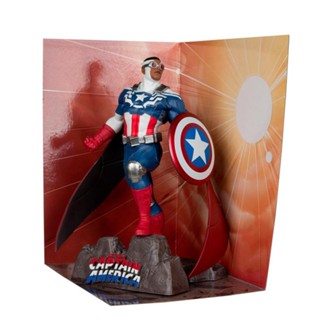 Captain America Sam Wilsom Marvel 1/10 Scale McFarlane em Oferta na Shopee