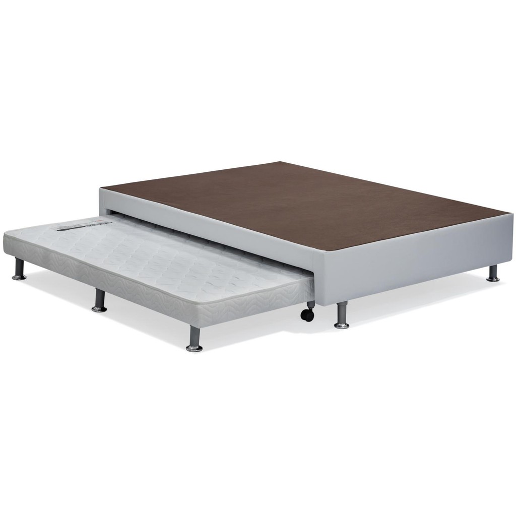 Base branca e cama auxiliar (138x188x24) em Oferta na Shopee