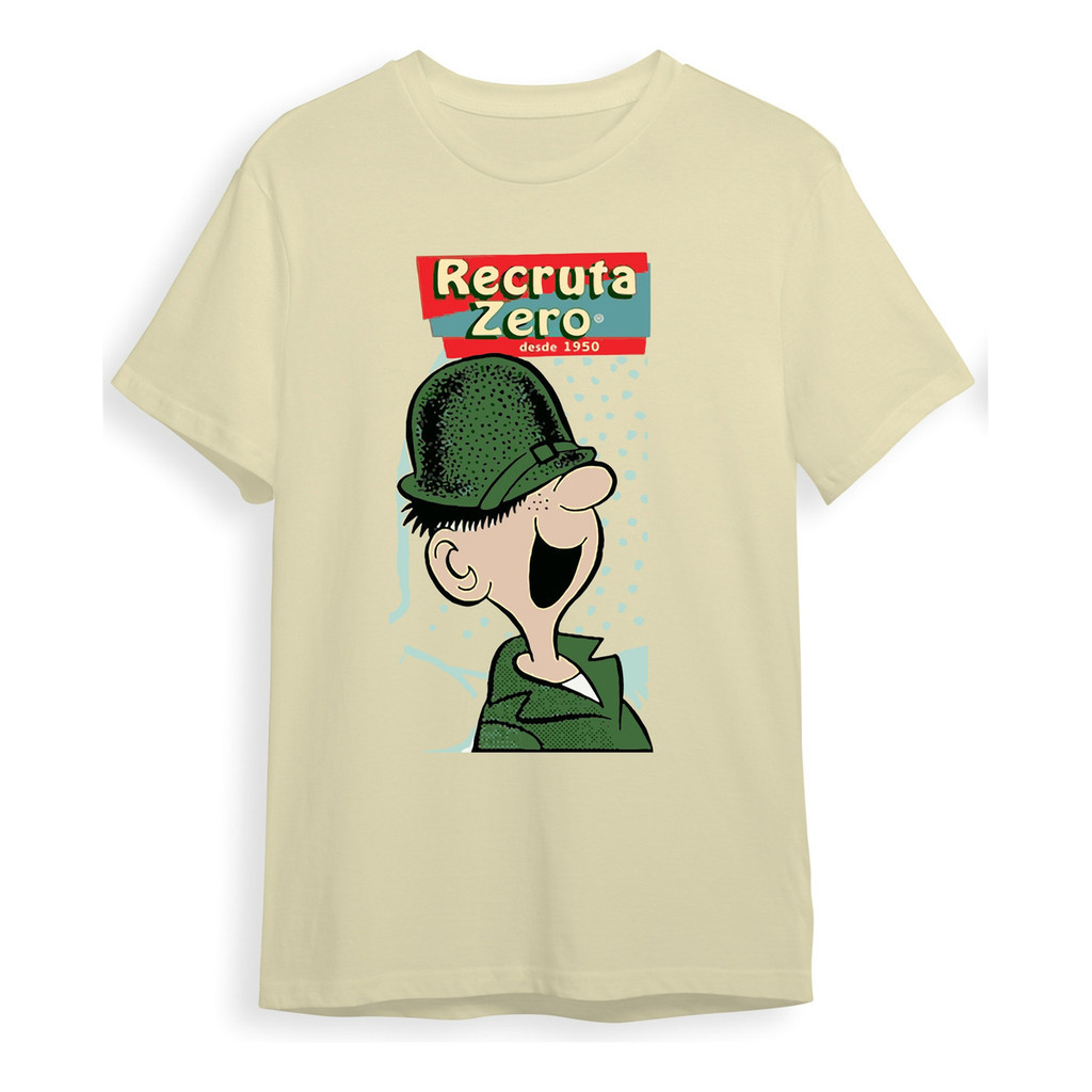 Camiseta Camisa Recruta Zero Gibi Anos 60 Classico Hq