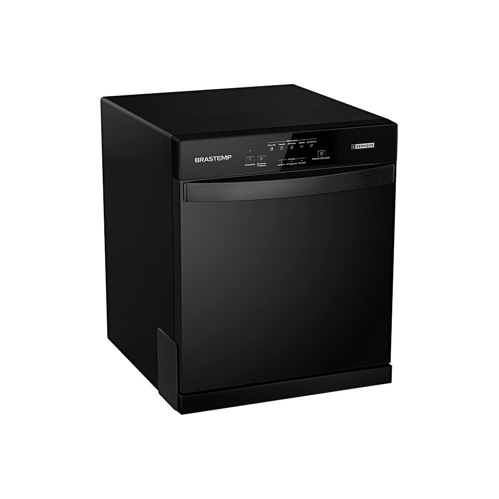 Lava Louças Brastemp 8 Serviços Compacta BLF08AE Preta para Cozinha 62x51x61cm em Oferta na Shopee
