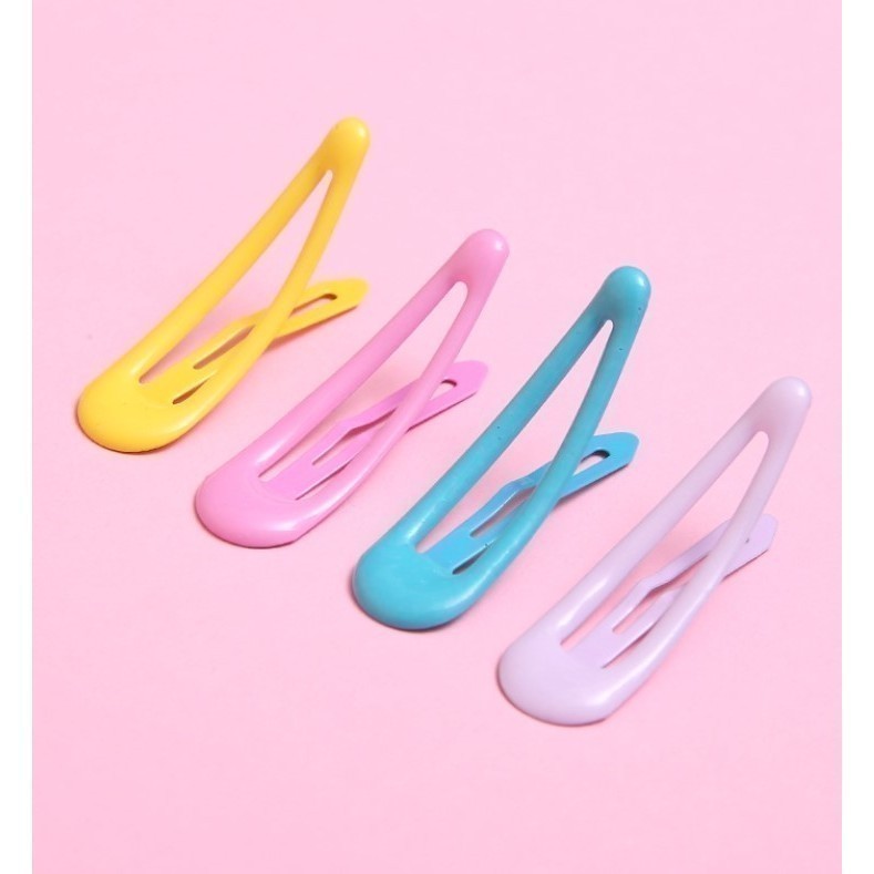 KIT 12/24/48 PCS Fashion Candy Water Drop Hair Clips For Ladies/Metal BB Hairpin Baby , Crianças/-INLIS ANA