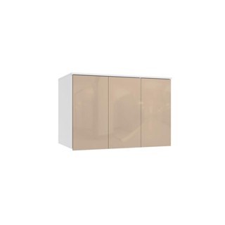 Armário Aéreo 3 Portas Kappesberg Adapt Branco/Macadâmia em Oferta na Shopee