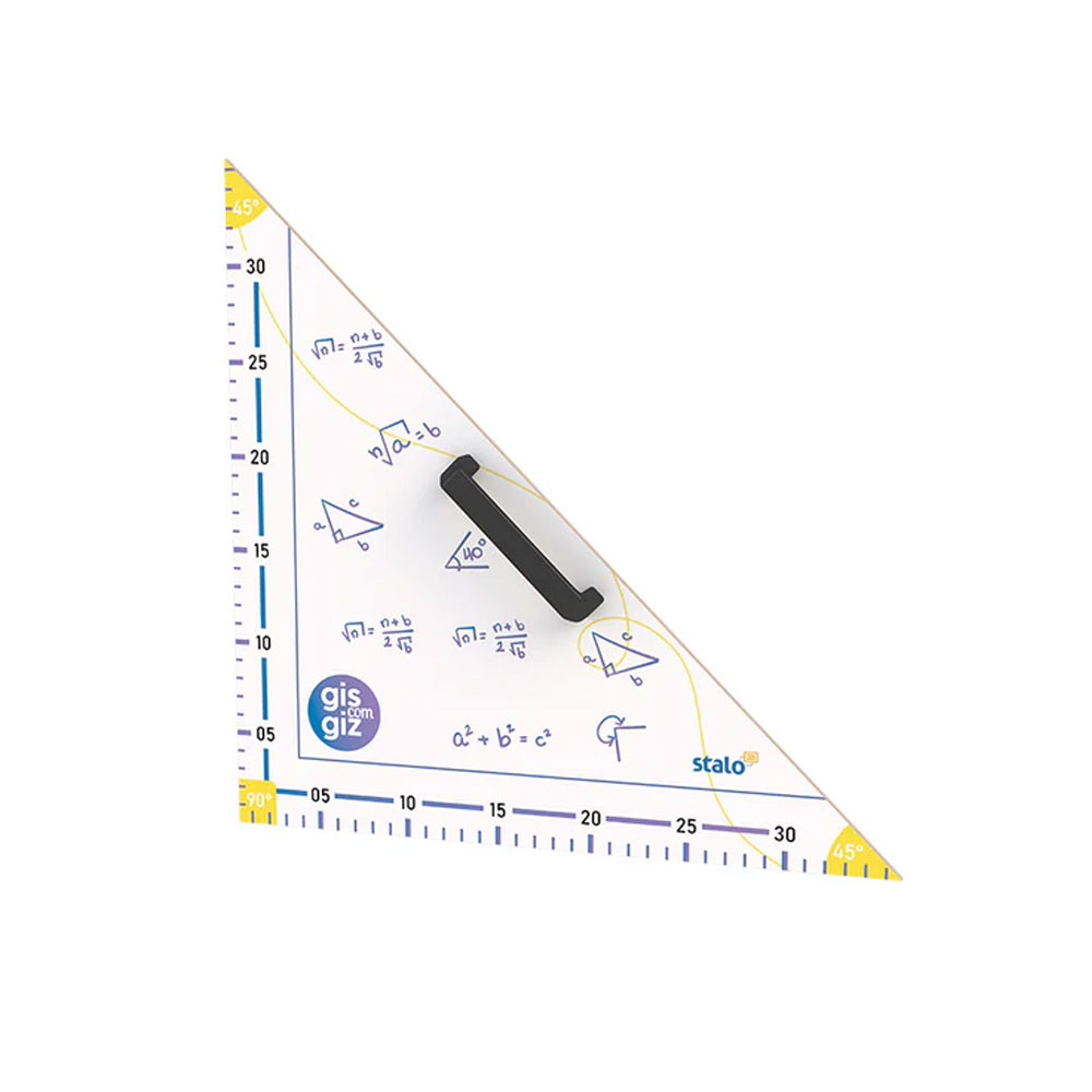 Esquadro de madeira 47cm x 45 graus 4437 Stalo em Oferta na Shopee