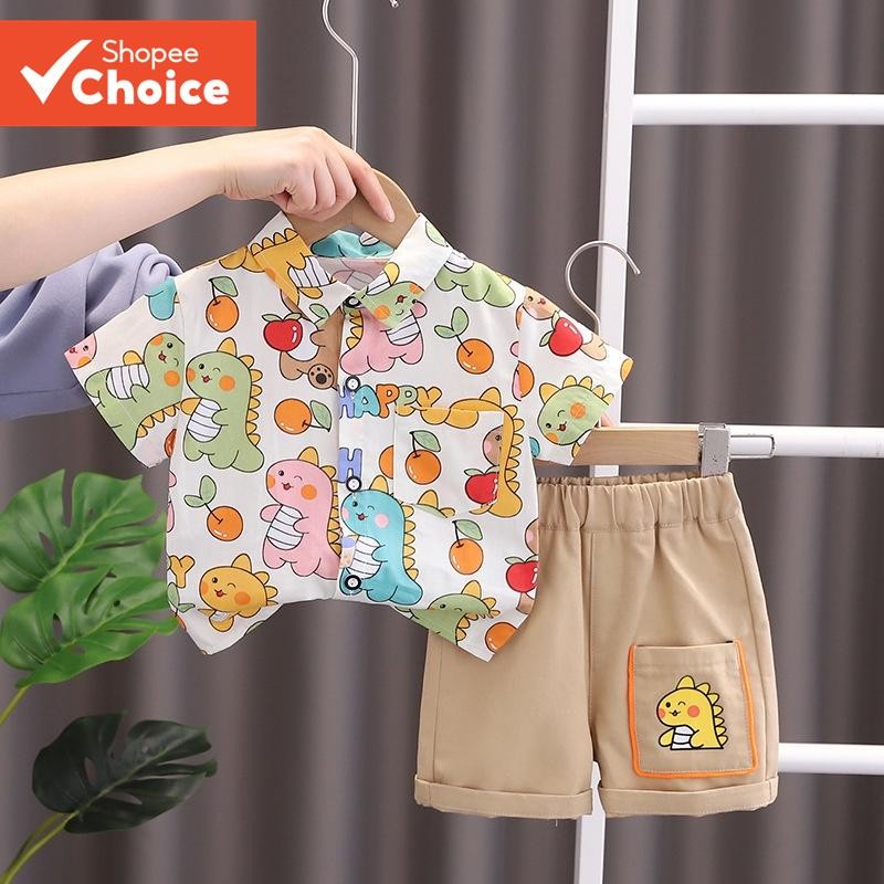 2025 Roupa Esportiva De Verão Para Meninos Da Moda – Conjunto De Duas Peças De Camisa E Shorts De Manga Curta Crianças A