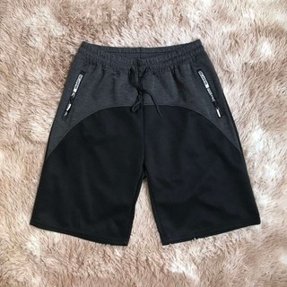 Bermuda Moletom Masculina Bolso Com Zíper Elastano e Cordão Na Cintura Para Academia E Casual
