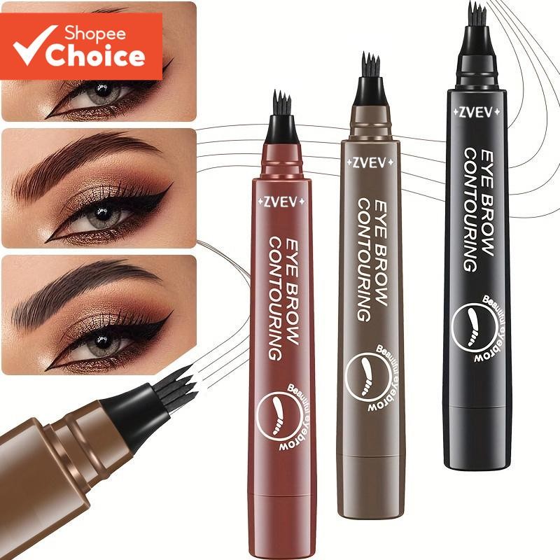 Lápis De Sobrancelha De 4 Pontas-Fórmula Sedosa À Prova D