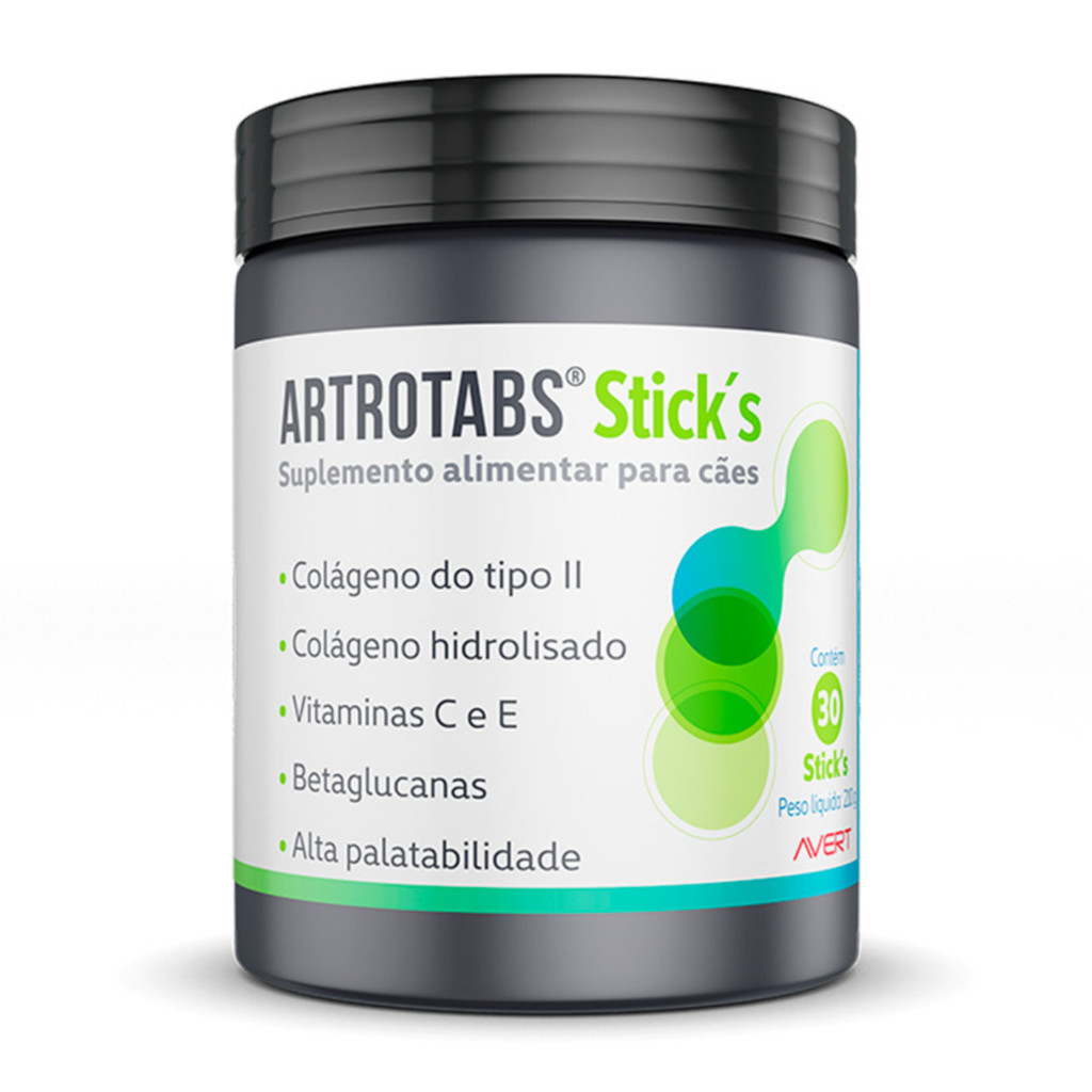 Suplemento Alimentar Artrotabs Sticks 30 Comprimidos para Cães em Oferta na Shopee