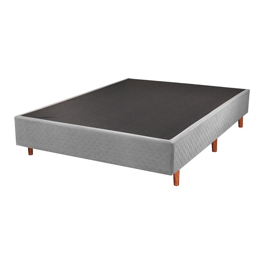 Base Cama Box Casal Suede Cristalflex 138x188 Cinza Chumbo Firme Elegante Durável Conforto em Oferta na Shopee
