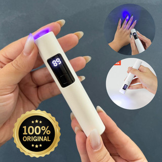 Portátil Mini Secador De Unhas Branco Lanterna LED Rápido UV Gel Luz Seca Ferramentas Manicure