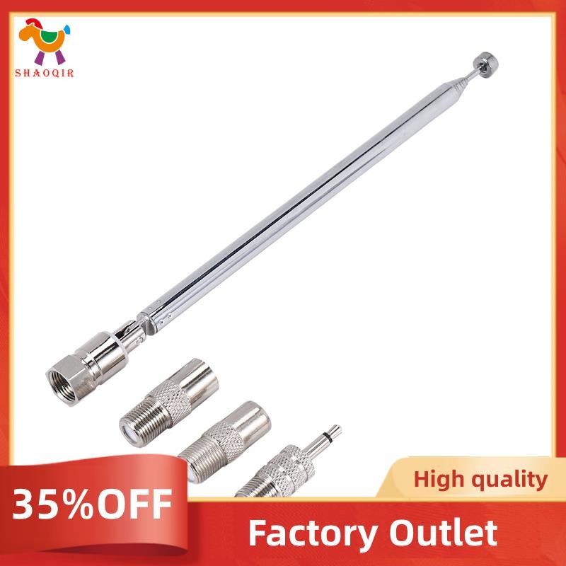 Antena De Haste 3.5mm Adaptador Rádio FM Substituição Parafuso Telescópico Tipo F Conector Macho Receptor Estéreo AV