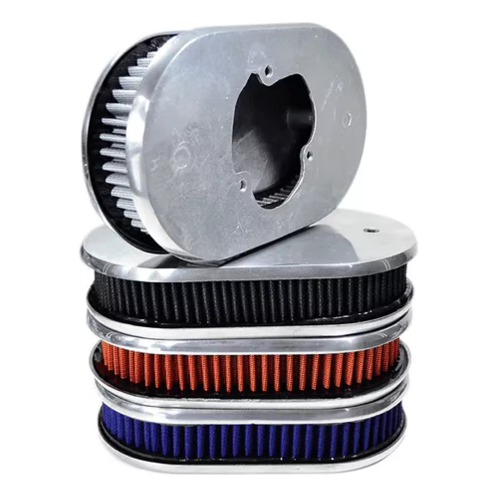 Filtro Esportivo Para Carburador 2e 3e Base + Elemento Wolk