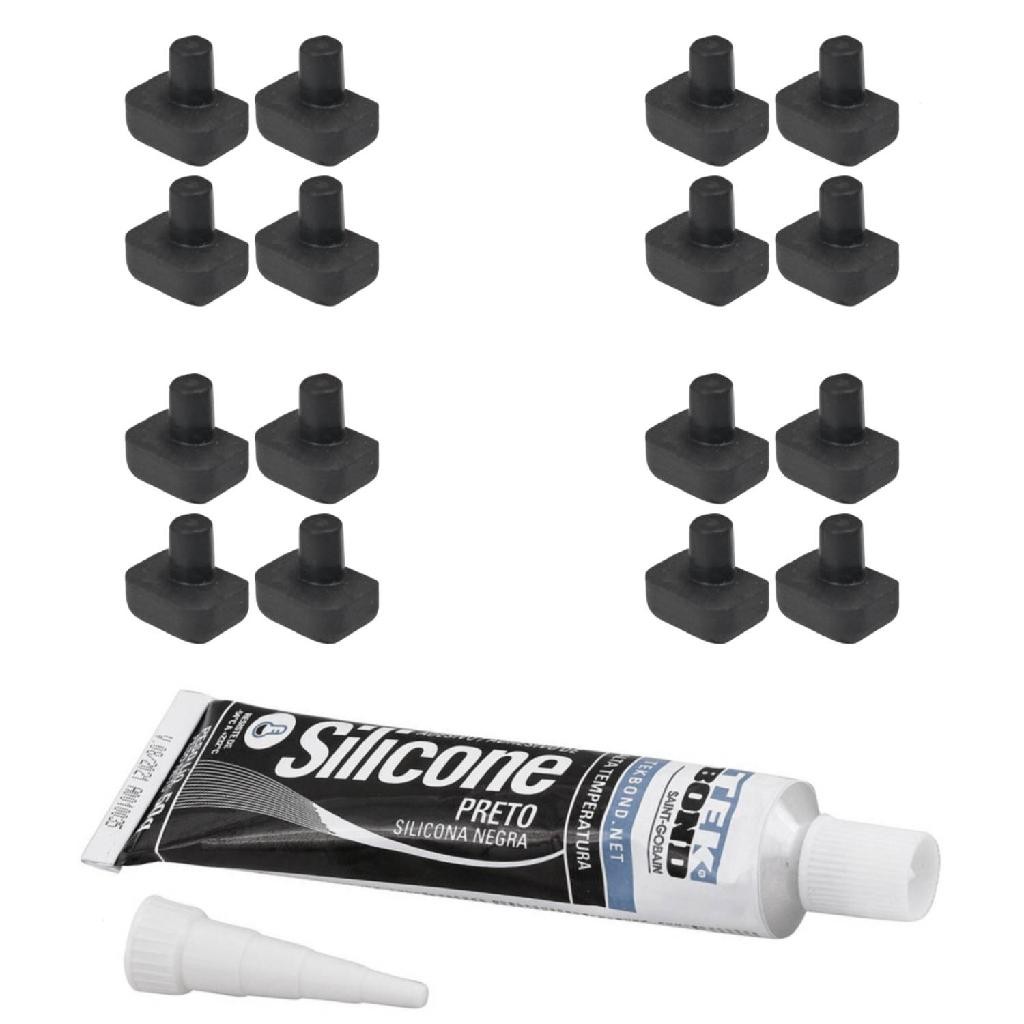 16 Borracha + Silicone Para Trempe Fogão Brastemp BDT86 BFS5