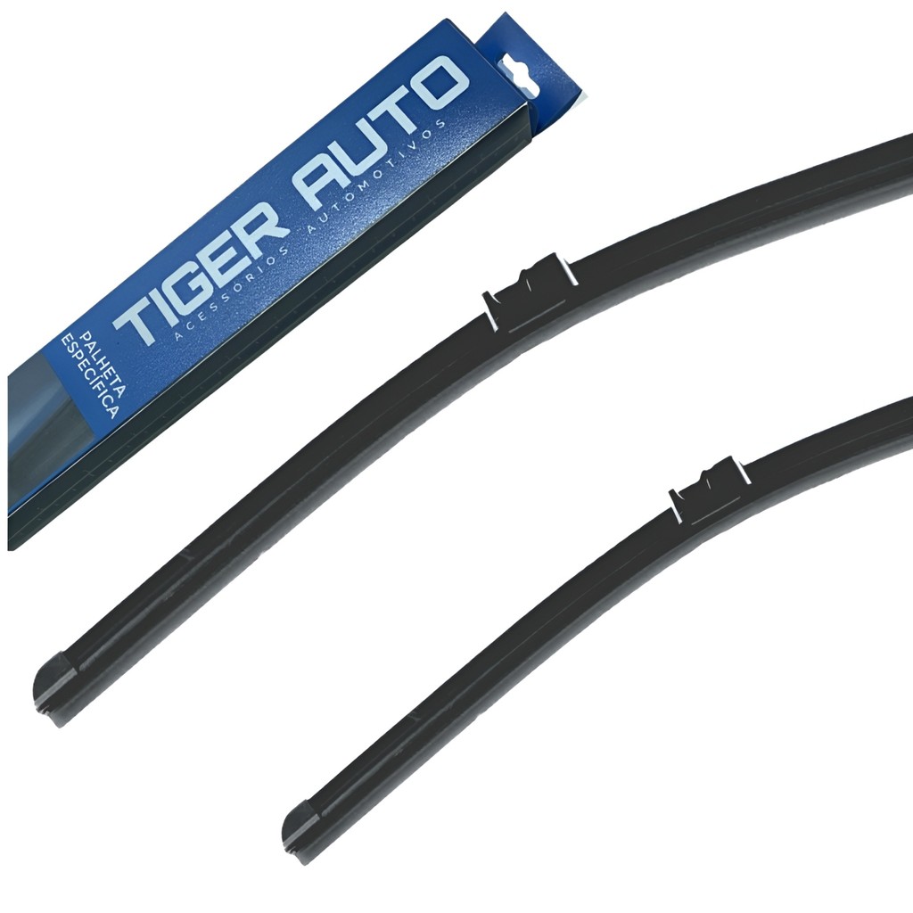 Par de Palhetas Específicas Limpador Parabrisa Dianteiro Tiger Auto Focus 2009 2010 2011 2012 2013