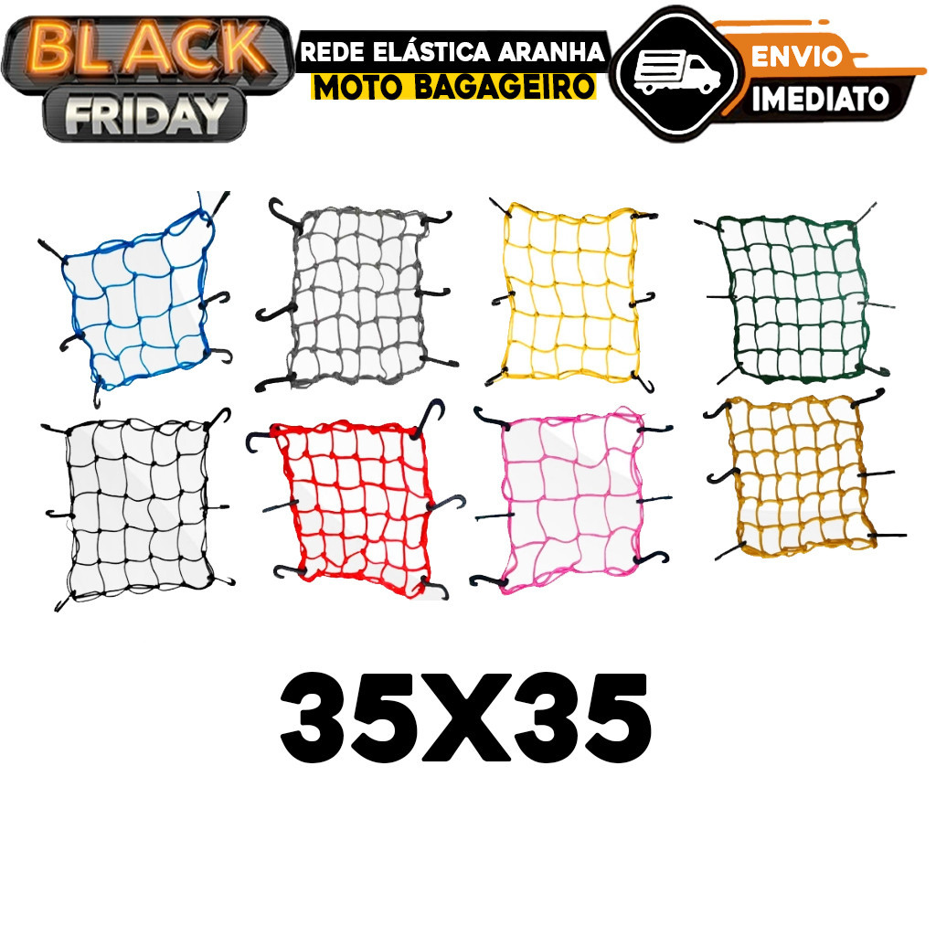 Rede Elástica Aranha Moto Bagageiro Capacete para Motocicleta em Oferta na Shopee