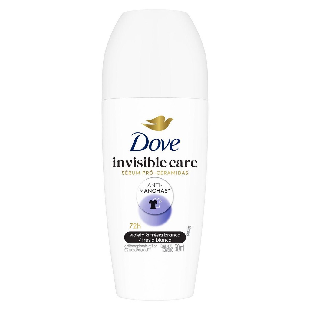 Desodorante Antitranspirante Roll-On Dove Invisible Dry 50ml em Oferta na Shopee