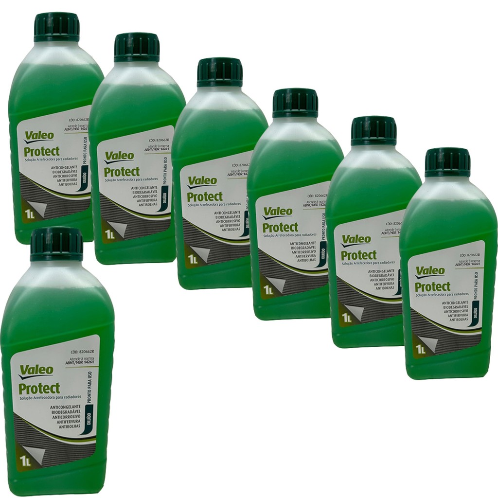 Kit 7 Aditivos Radiador Protect Inorgânico Diluído 820662R em Oferta na Shopee
