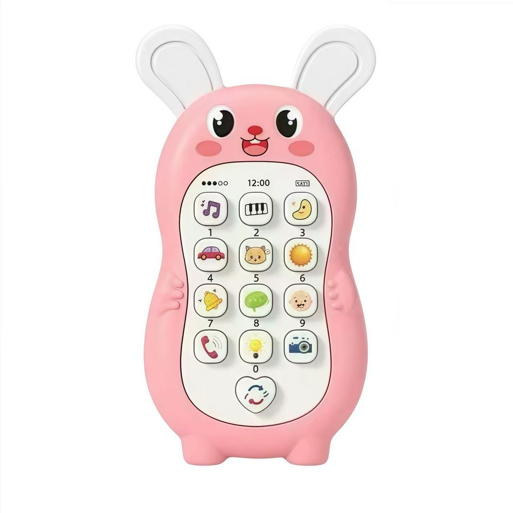 Telefone De Brinquedos Para Bebês Música Dormir Com Simulação Crianças Educativo Infantil Mordedor em Oferta na Shopee