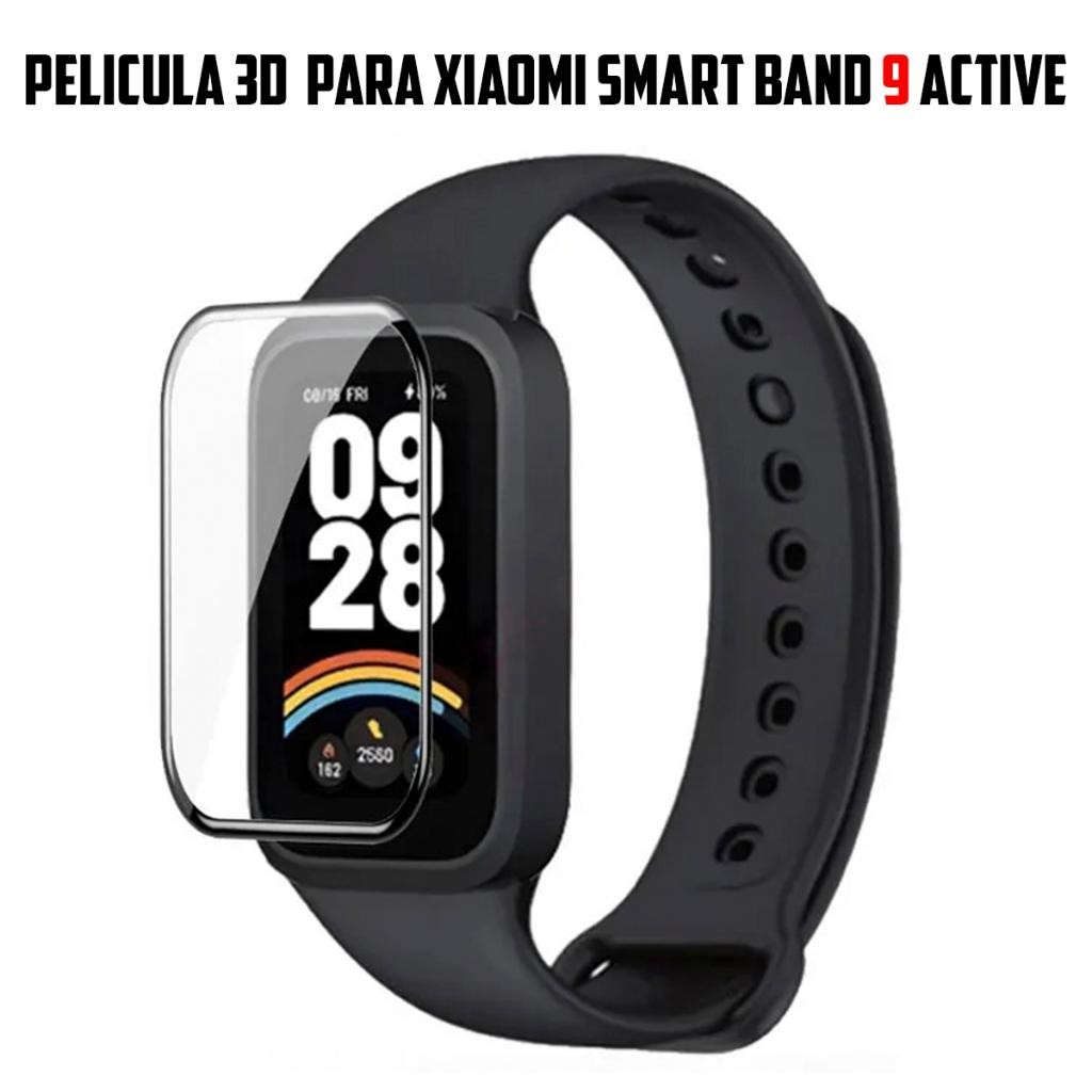 Pelicula 3D para Xiaomi Smart mi Band 9 Active super resistente película com borda 3d