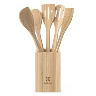 Conjunto de Utensílios de Bambu de 06 Peças em Oferta na Shopee