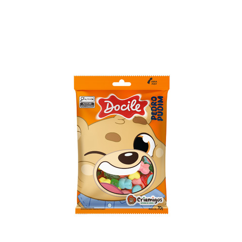 Bala de Gelatina Criamigos Pedro e Meg 70g - Docile em Oferta na Shopee