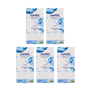 kit 5x Descongestionante Nasal Narix 30 mL em Oferta na Shopee