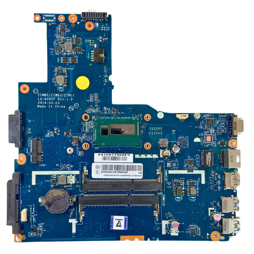 Placa Mãe Lenovo LA-B092P Intel® Core® i5-4200U SUCATA