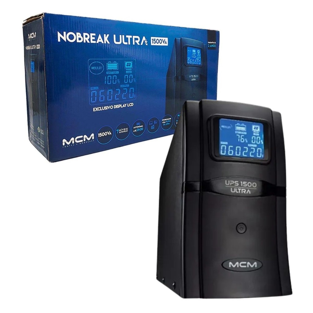 Nobreak UPS 1500VA Ultra 1.1 MONO 115V UPS0196 - MCM
