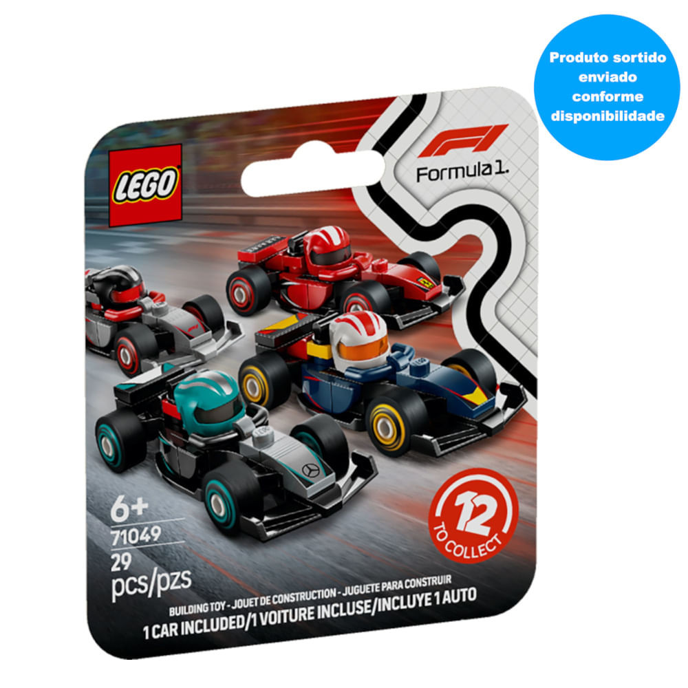 LEGO Speed - Carros de corrida colecionáveis F1 - Sortido - 29 Peças - 71049 - Hobbies & Collections