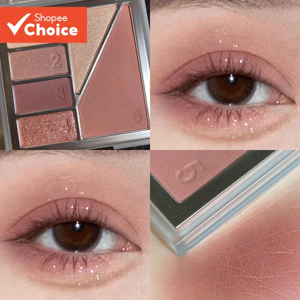 Paleta De Maquiagem Colorida DIKALU 6 Em 1 Com Brilho , Sombra Tom De Terra , Iluminador , Blush-Cosmético Estilo INS Ac