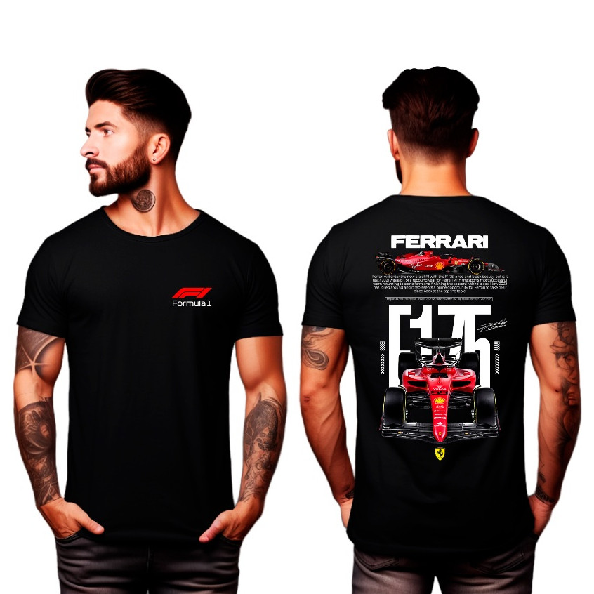 Camiseta Ferrari Fórmula 1 100% Algodão