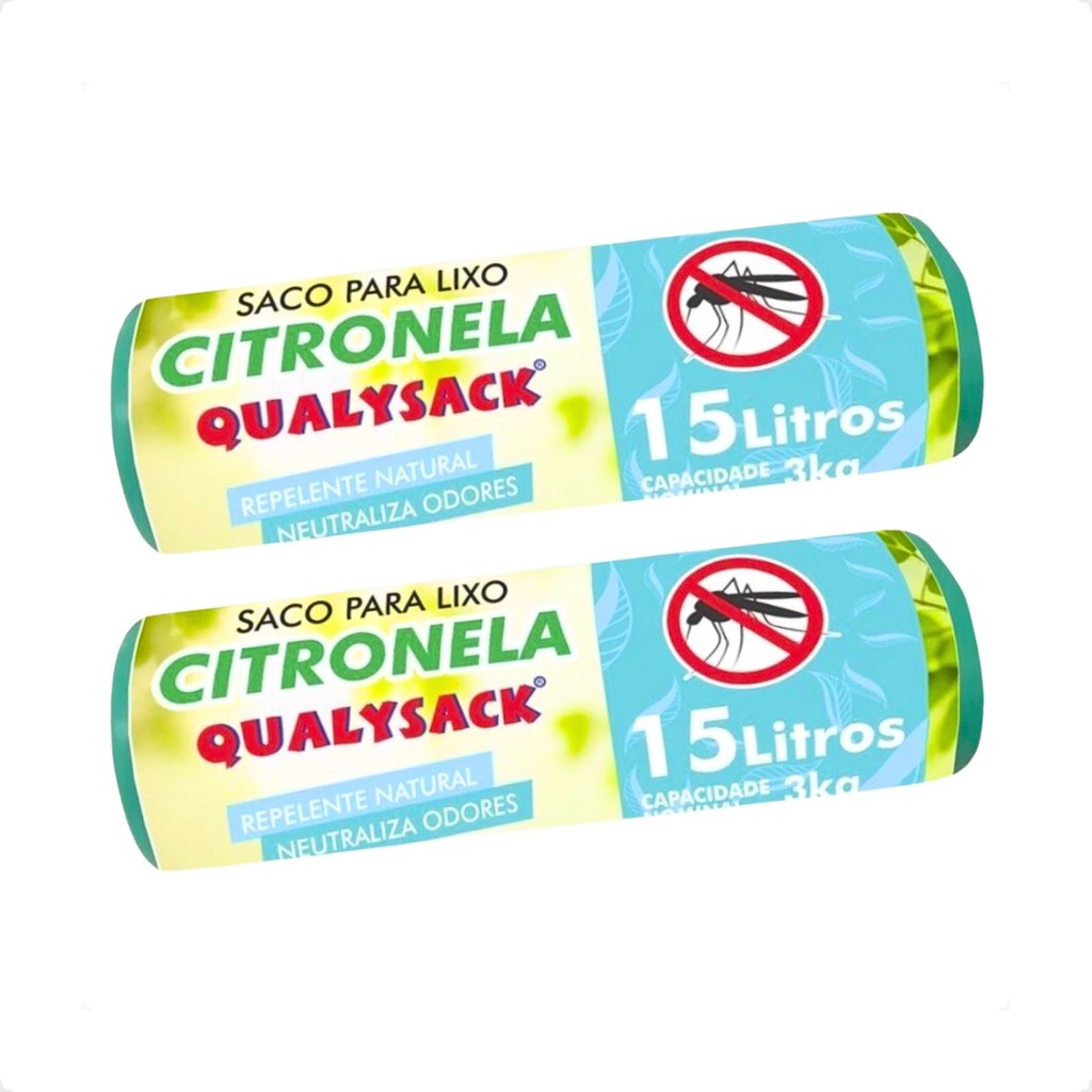 Saco De Lixo Pia e Banheiro com Aroma Citronela 120 Un - 15L em Oferta na Shopee