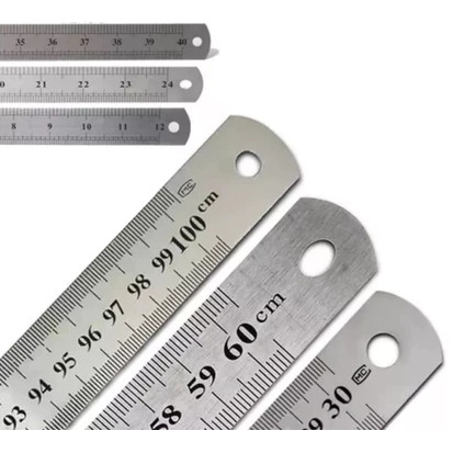 Régua de Aço Inox – 30cm 60cm 1m | Patchwork, Desenho Técnico, Artesanato Régua de Aço Inox – 30cm 60cm 1m | Patchwork, Desenho Técnico, Artesanato