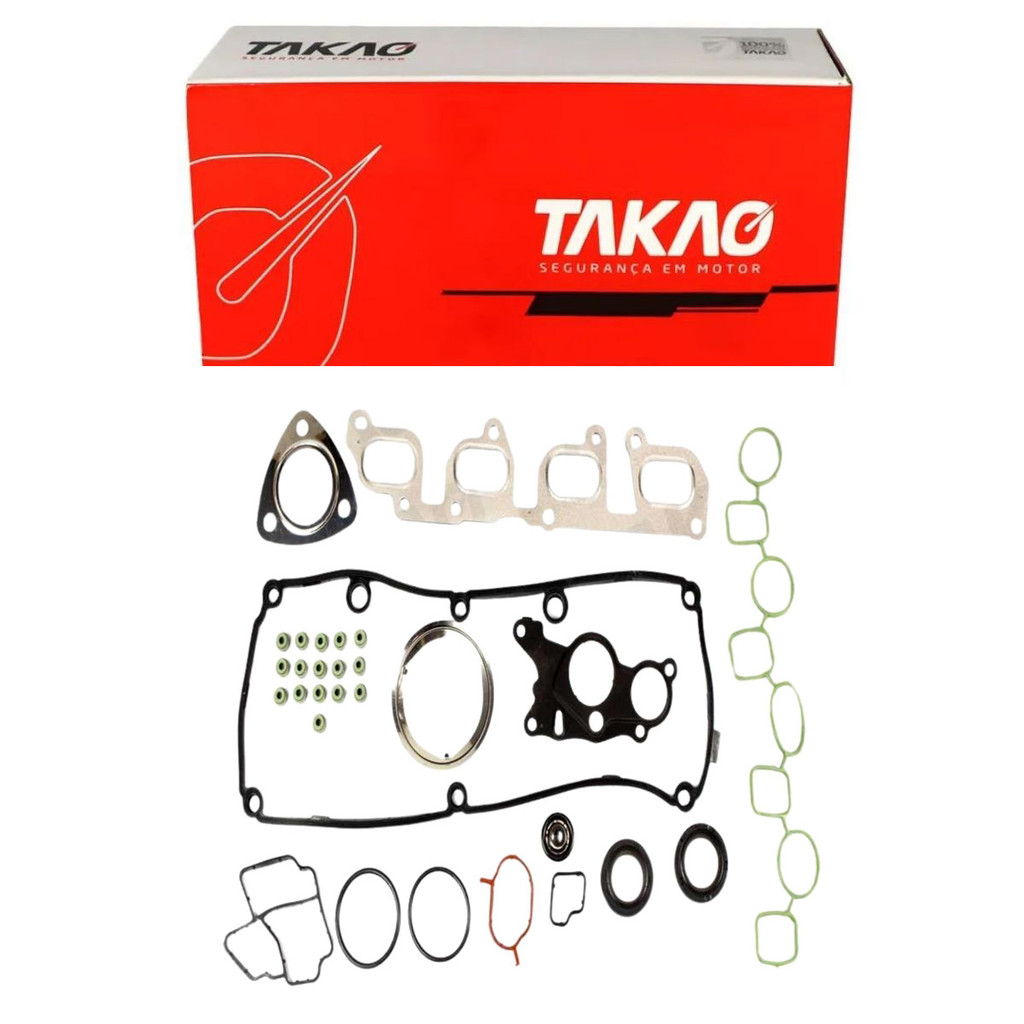 Junta Completa S/ Cabecote S/ Retentor Traseiro (Jg) Amarok 2.0 16V 2010 A 2020 - Takao Jscbrvw20J