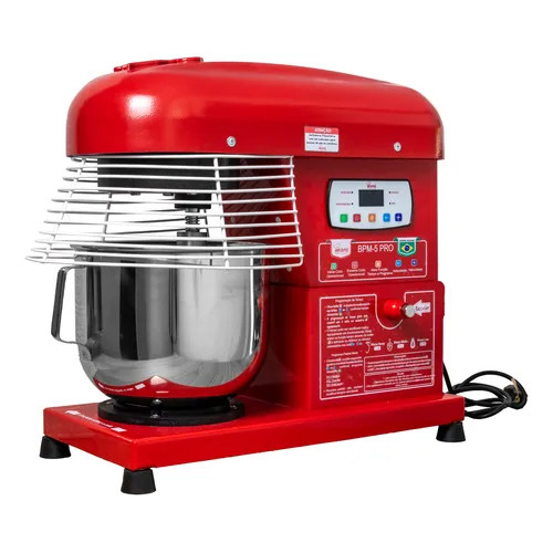 Batedeira Planetária Profissional Maná 5 Litros Vermelha Cor Vermelho Frequência 60Hz 127/220V