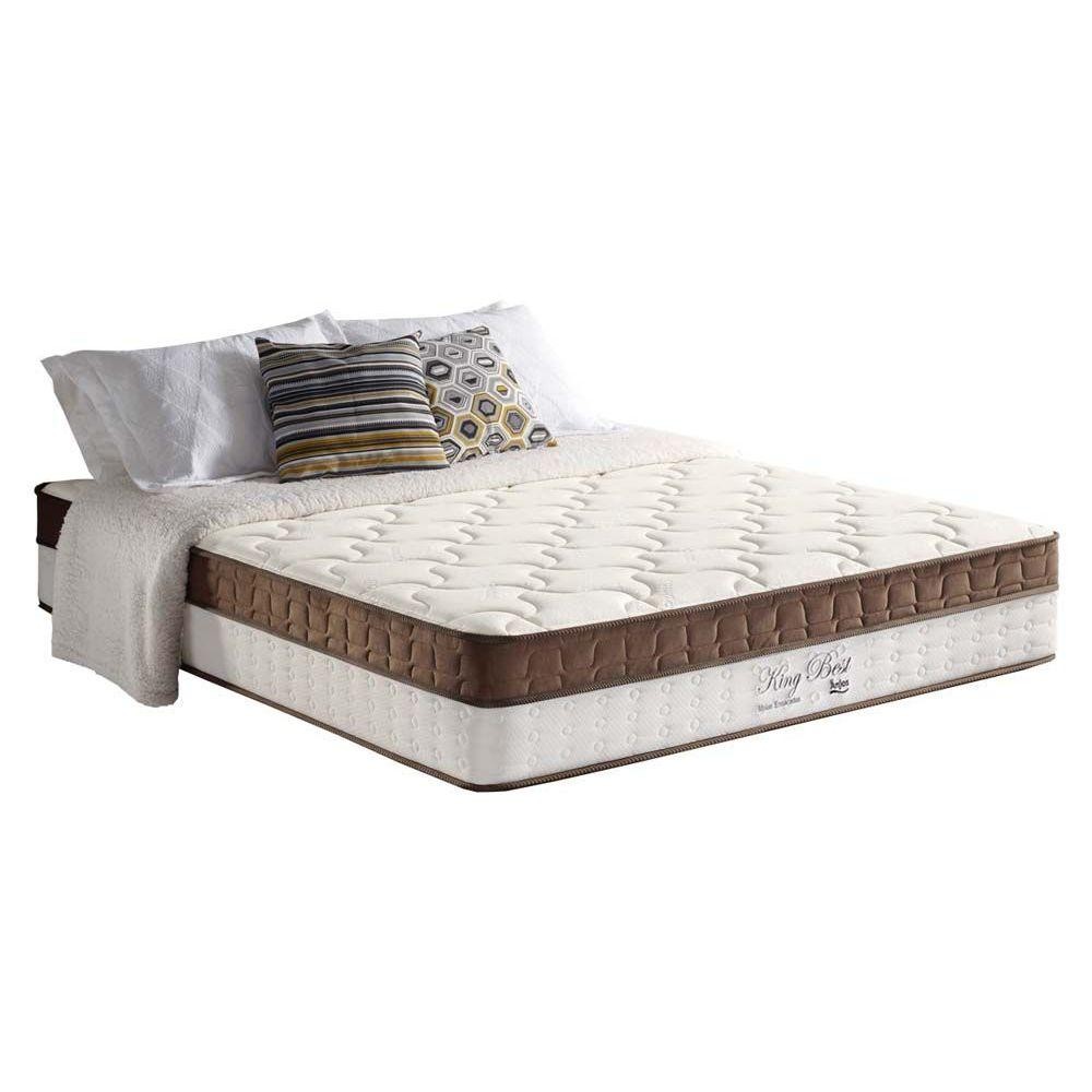 Colchão Molas Ensacadas MasterPocket King Best Euro Pillow Brown (193x203x28) D Angelis Anjos