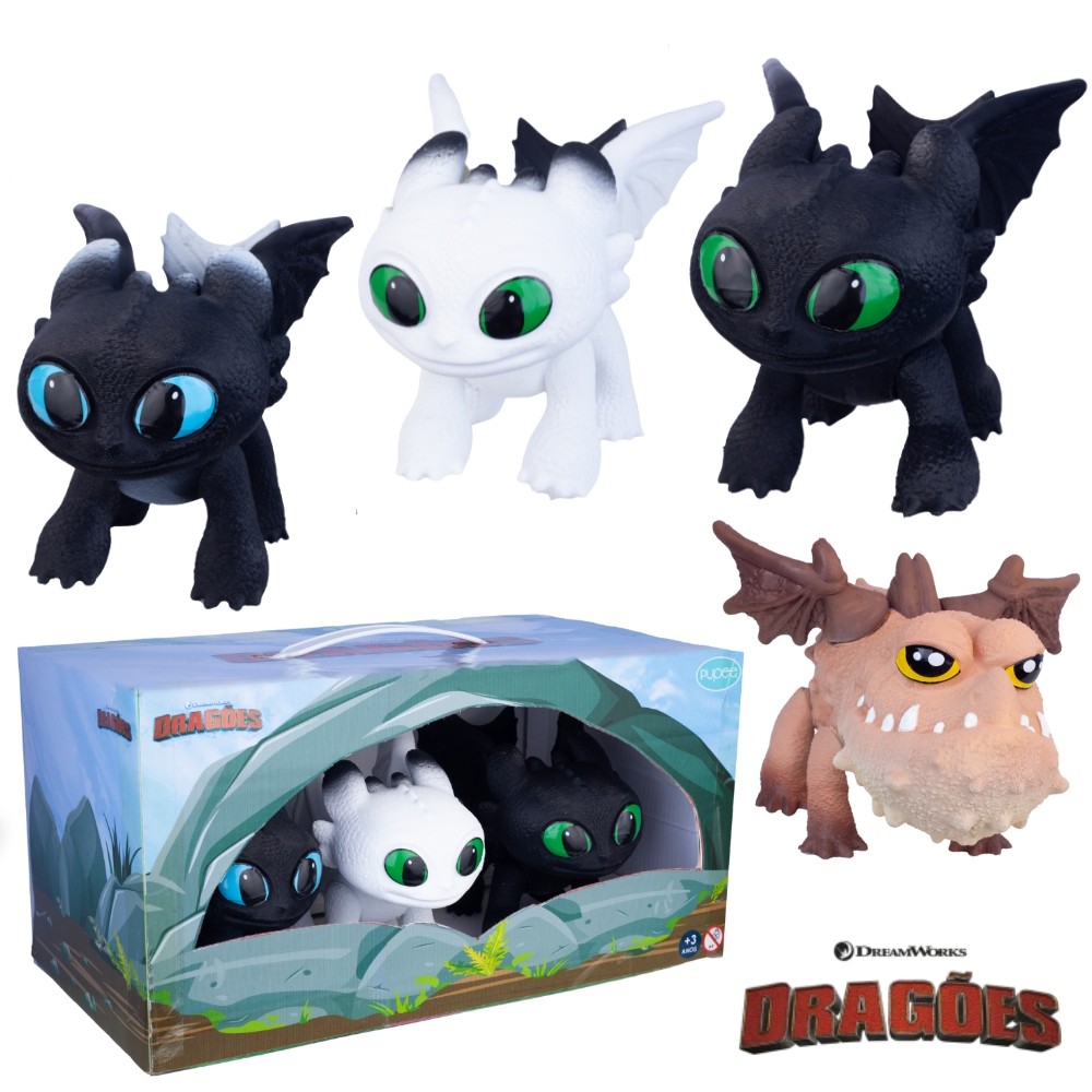 DRAGÃO PUPEE BABY MINI BONECOS ARTICULADO BRINQUEDOS COMO TREINAR ECLIPSE DAWN DUSK BATATÃO DRAGÕES - Hobbies & Collections
