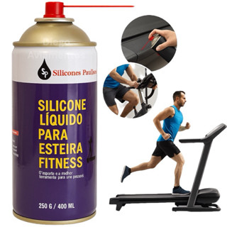 silicone spray lubrificante para esteira ergométrica academia 400 ml em Oferta na Shopee