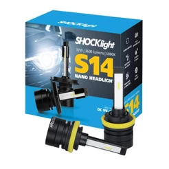 Par de Lâmpadas LED Headlight S14 Nano H8/H9/H11/H16 6000K 32W 3600LM 12V Shocklight SLL-140011