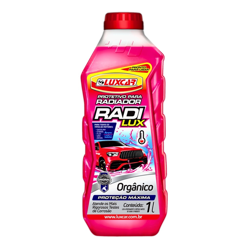 Protetivo para Radiador Radilux Pronto para Usar Orgânico Rosa 1 Litro em Oferta na Shopee