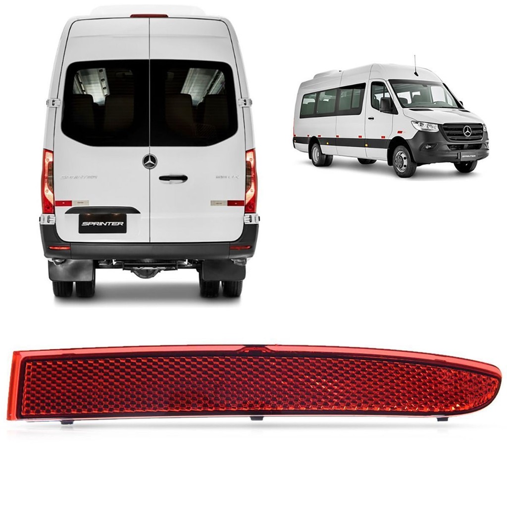 OLHO DE GATO REFLETOR POLAINA TRASEIRA LADO DIREITO ORIGINAL MERCEDES BENZ SPRINTER 2020 2021 - A9108204900