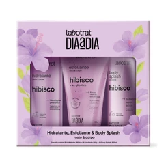 Kit Hidratante Esfoliante E Body Splash Hibisco Labotrat