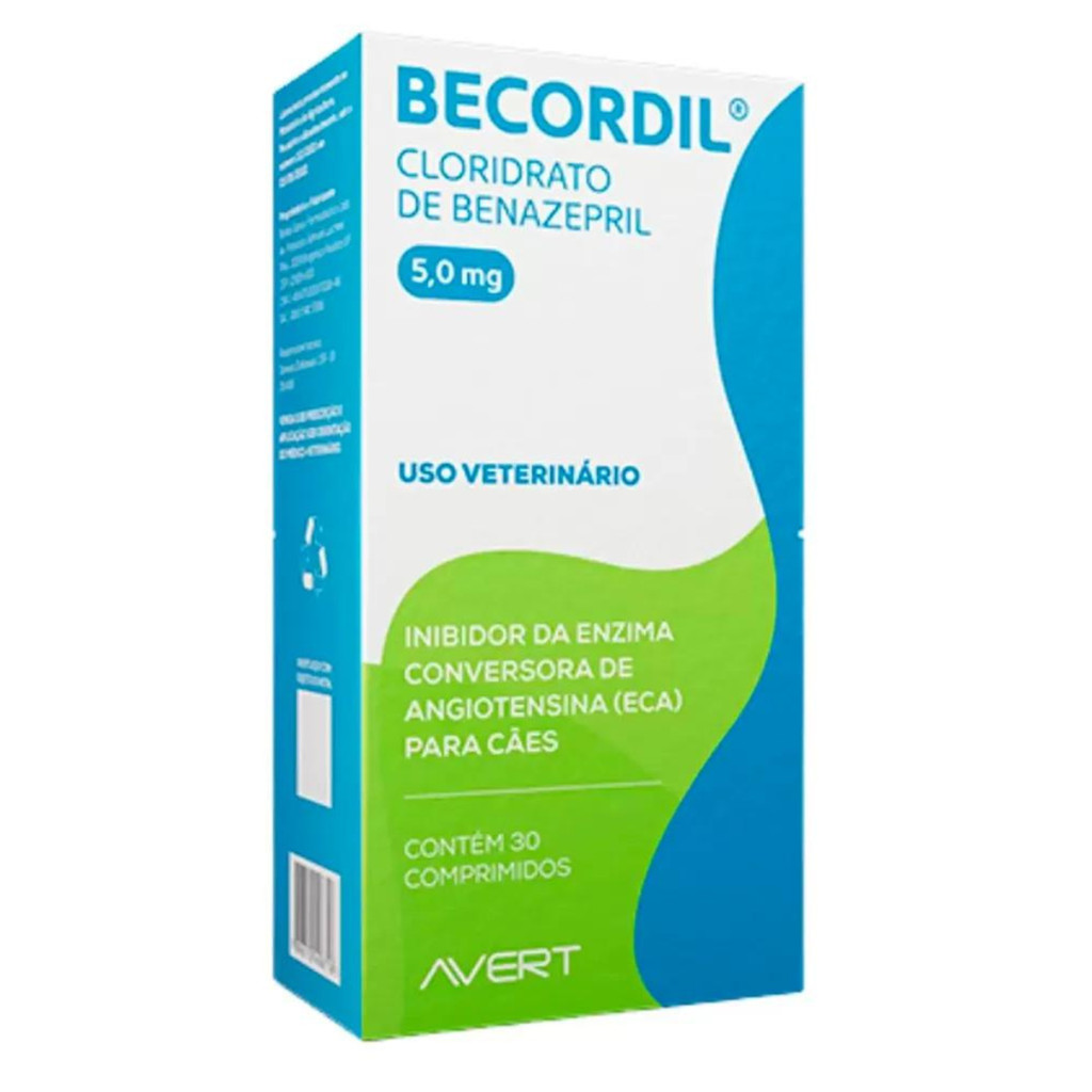 Becordil 5mg Avert 30 Comprimidos para Cães