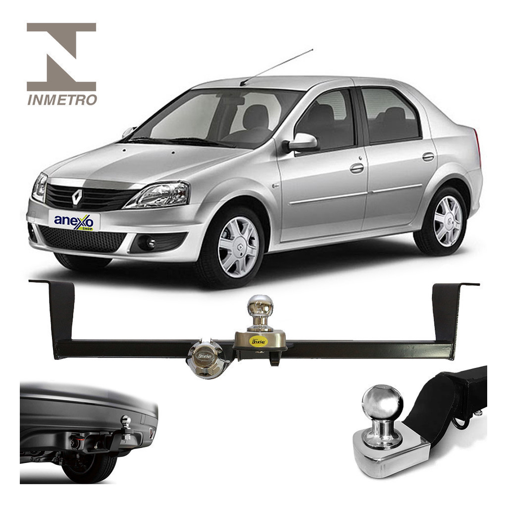 Engate Reboque Logan 2008 A 2012 700kg Rabicho Kit pleto tOP