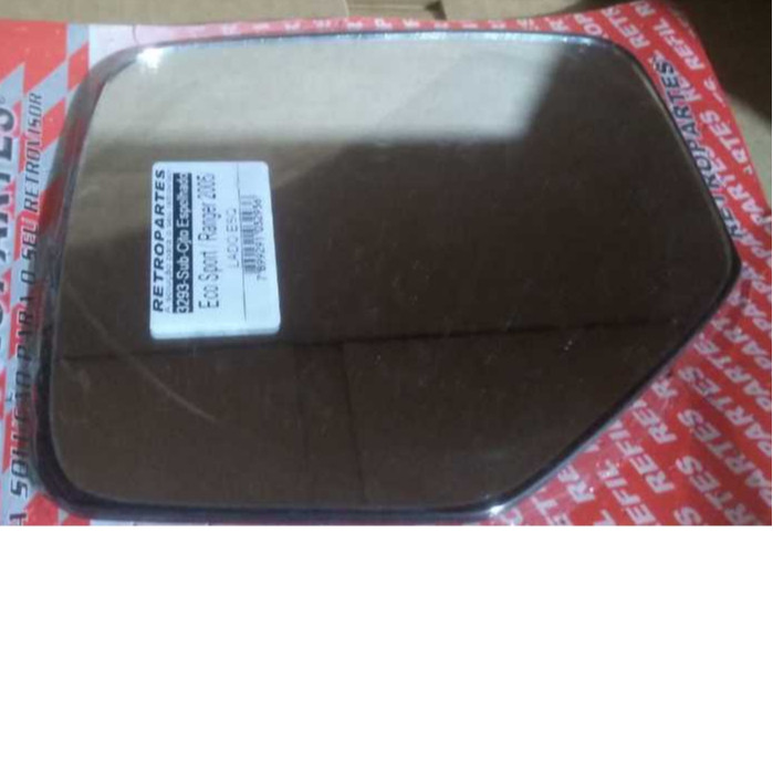 Lente Vidro Refil Retrovisor Motorista Esquerdo COM BASE Ecosport  /11  Ranger 05/09