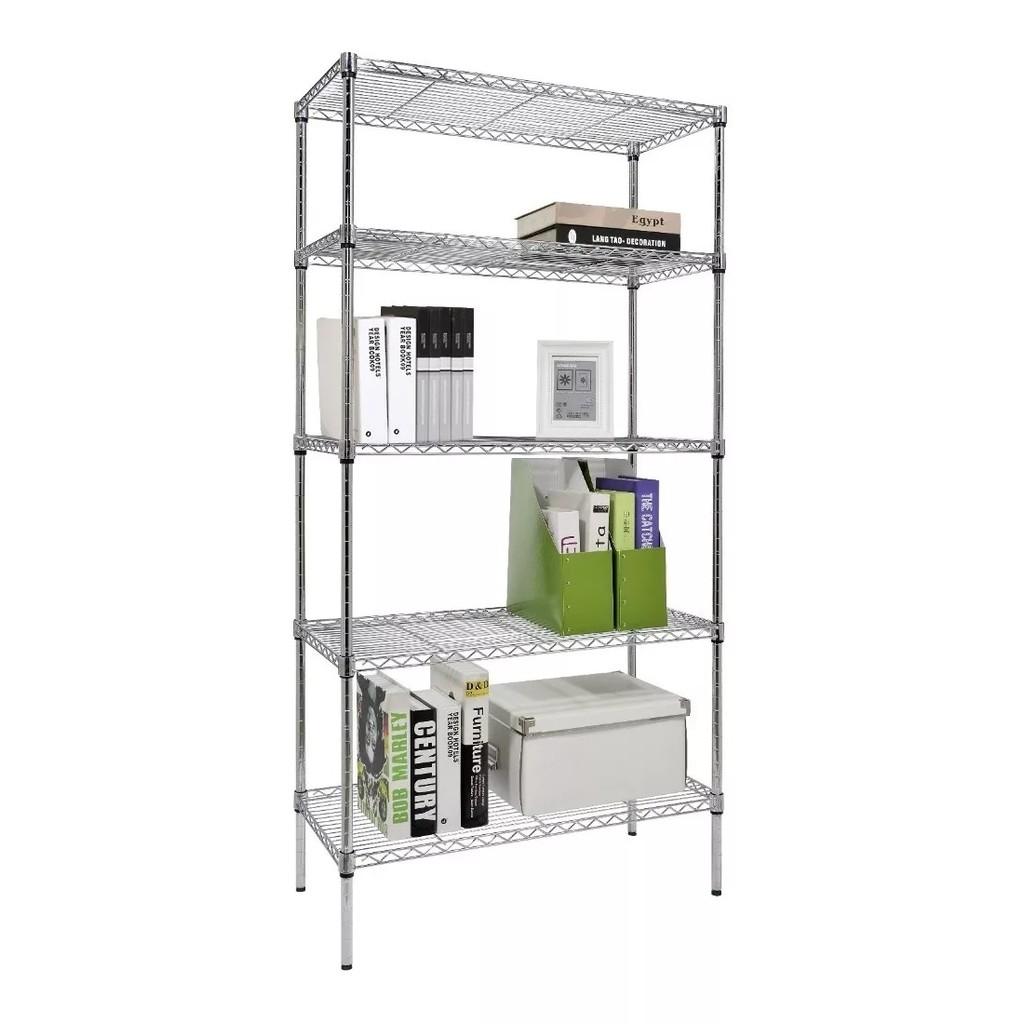 Estante Aramada Aço 5 Prateleiras Cromada 150 Cm