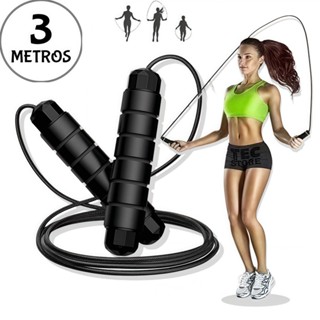 Kit 3/2/1 Cordas de Pular Crossfit Profissional - Comprimento Ajustável | Essencial para Treino em Oferta na Shopee