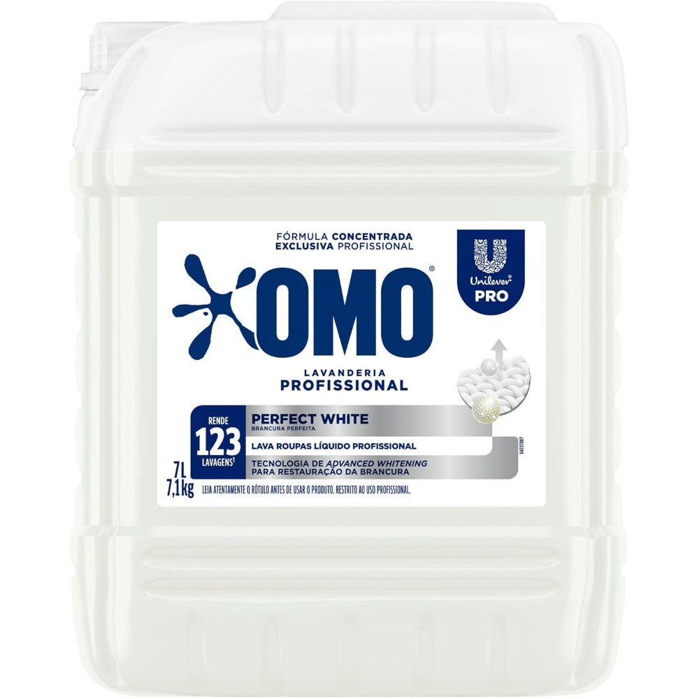 Lava-Roupas Líquido Omo Concentrado Lavanderia Profissional Omo Perfect White Pro Galão 7l — R$ 104,00 em Shopee
